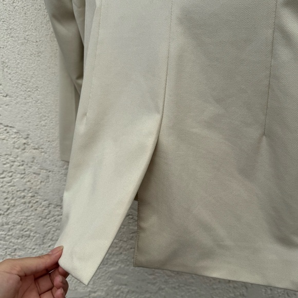 H&M Cream Double button Blazer/ Size XL - Picture 4 of 8